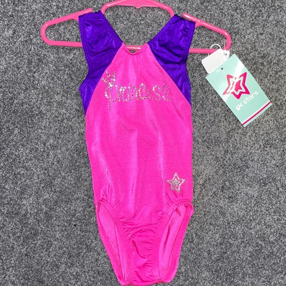 NWT Gk stars gymnastics tumbling dance leotard size CXS and CM